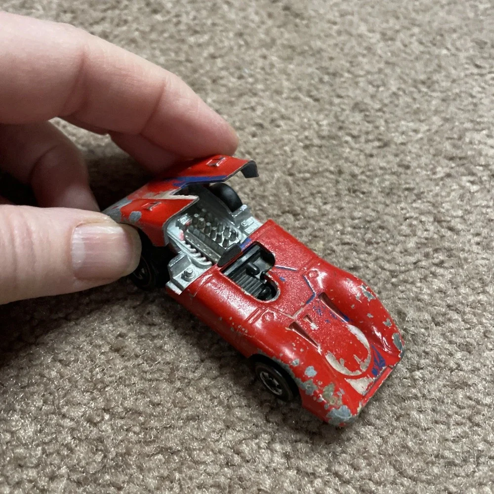 Redline Hot Wheels 1969 312p‎ FERRARI Red Enamel RARE VHTF Mattel Hong Kong